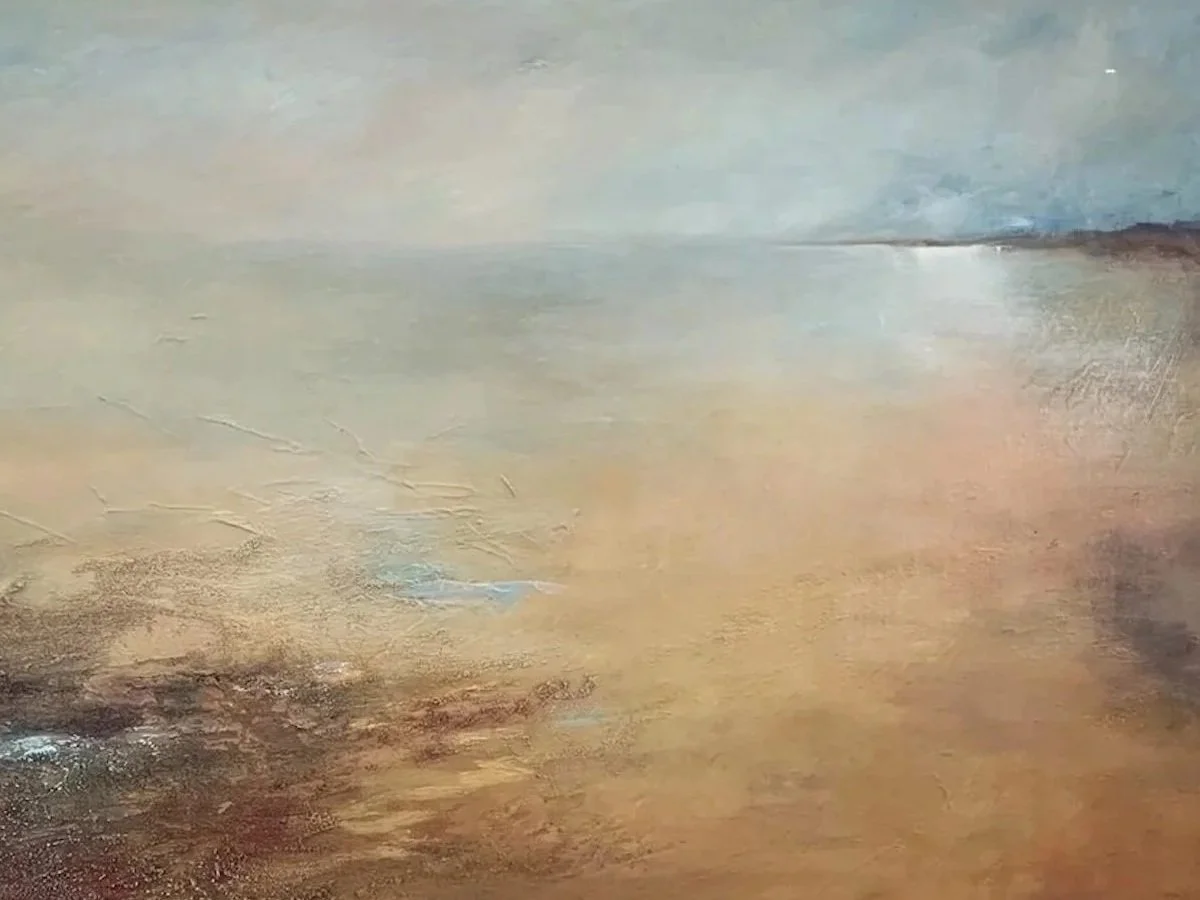 Of Solitude and Silence. Mixed Media on Canvas. Sold.