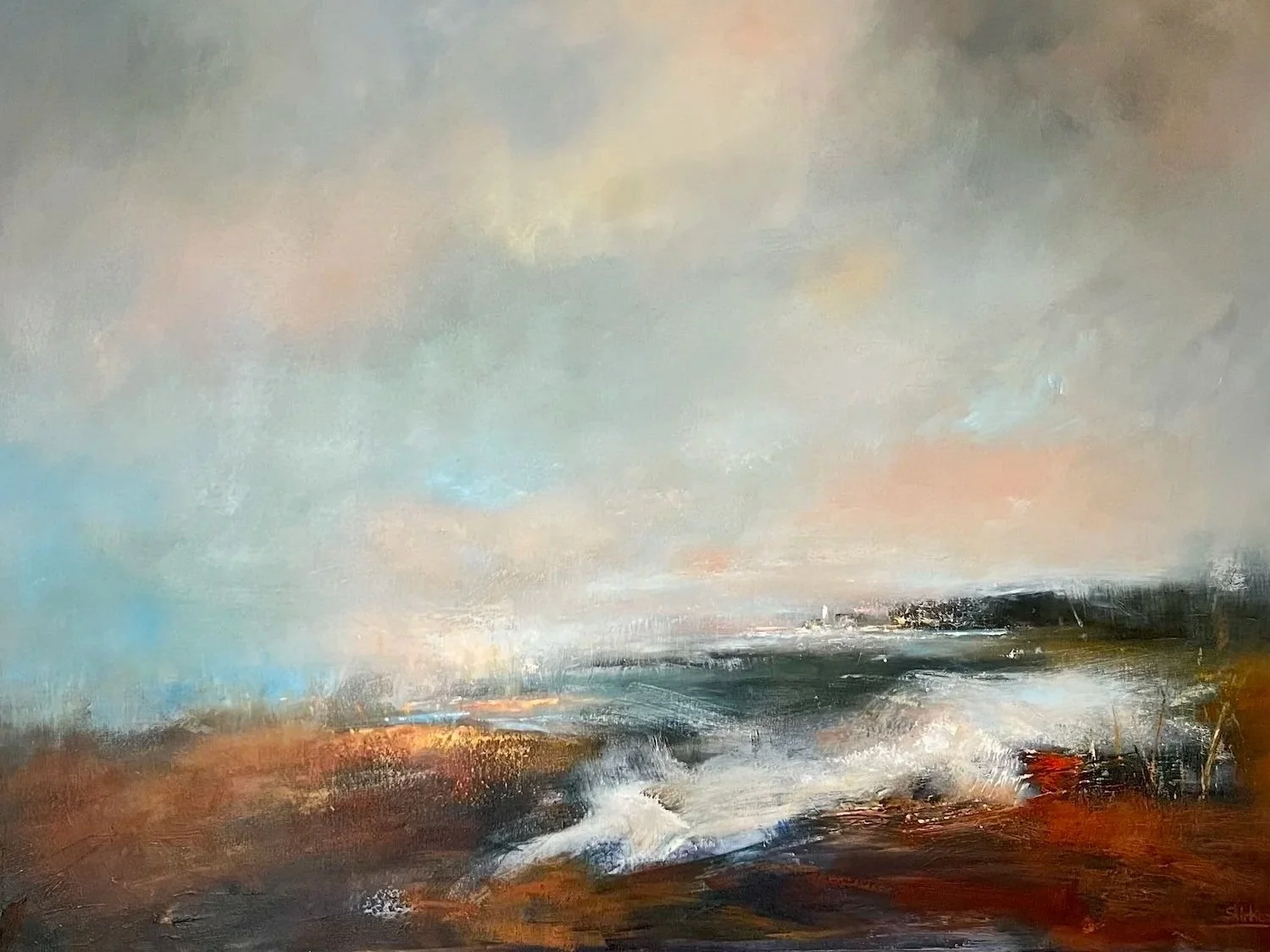Towards Godrevy. Oil on Canvas 95 x 80cm. Original available.