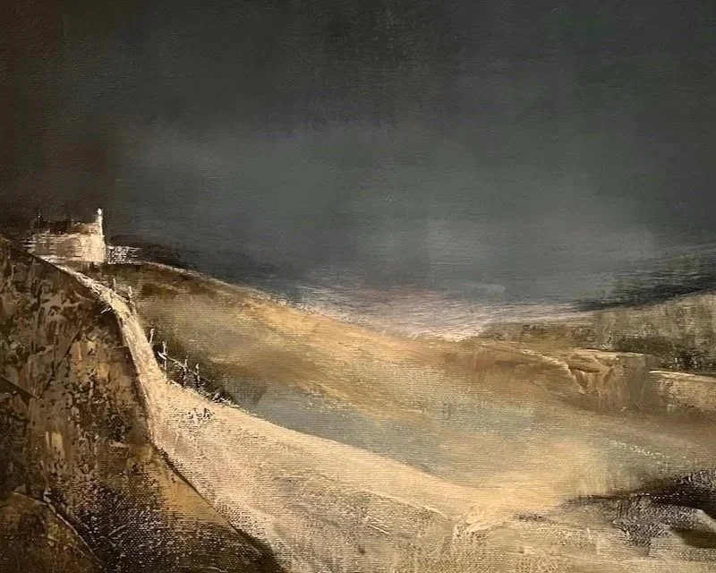Night Sky, Dartmoor. Mixed Media on Canvas. Sold.