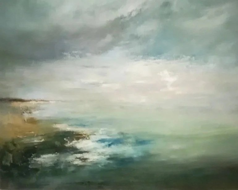 Shoreline. Oil on Canvas. Private commission.
