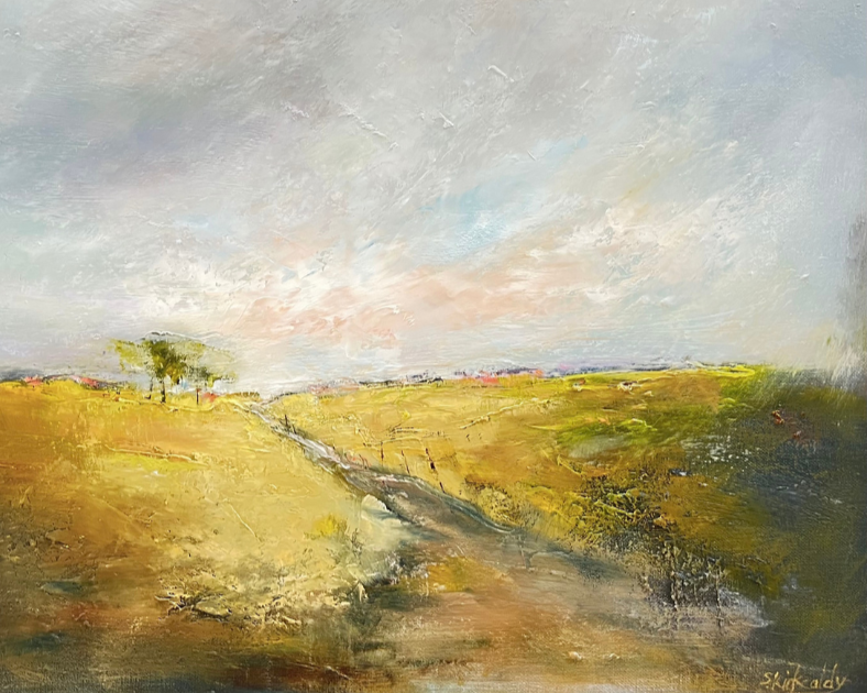 Light on the High Moor. Oil on board. Sold.
