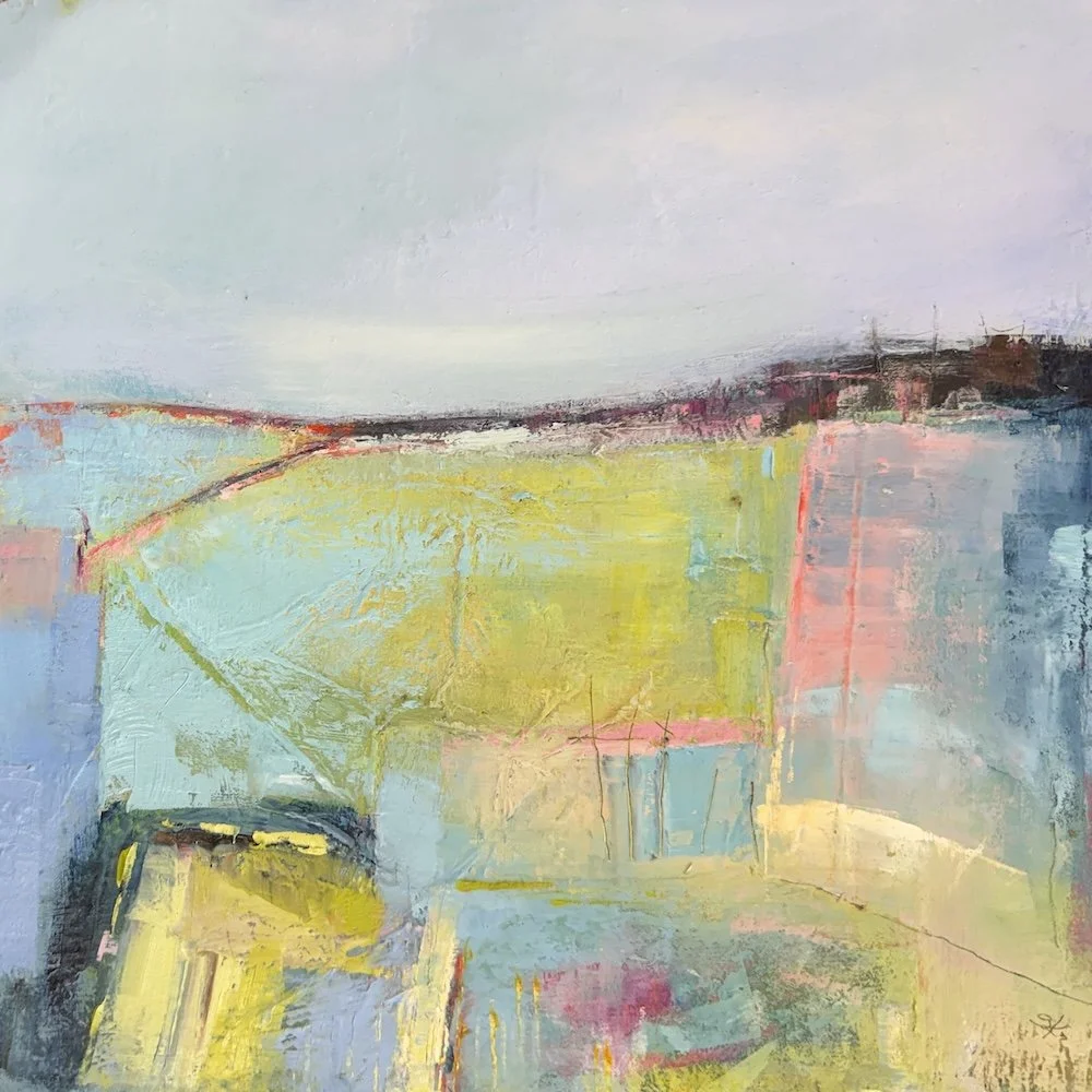 Tapestry - Oil & Cold Wax on Board, 30 x 30cm