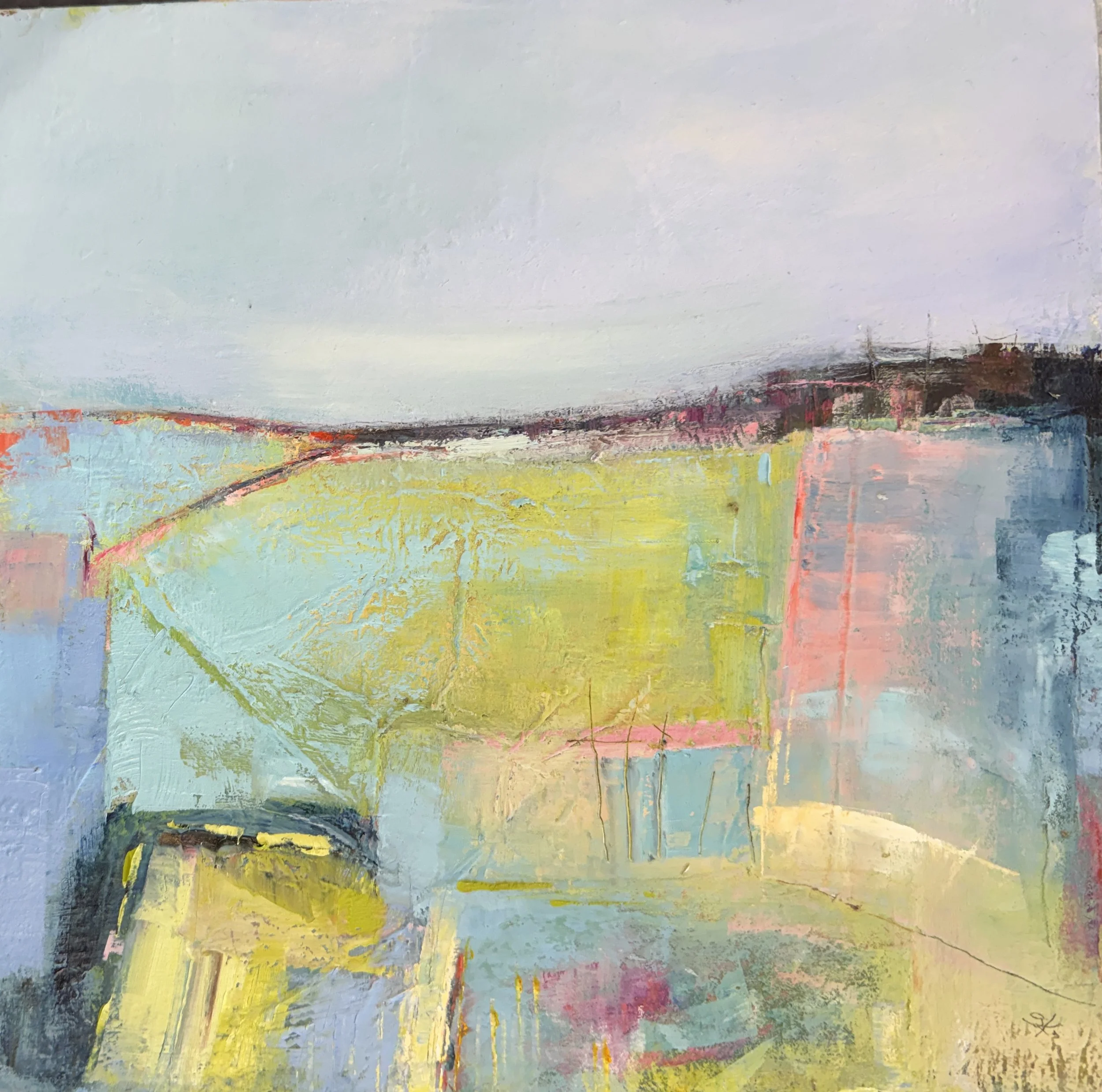 Tapestry - Oil & cold Wax, 30 x 30cm [POA]