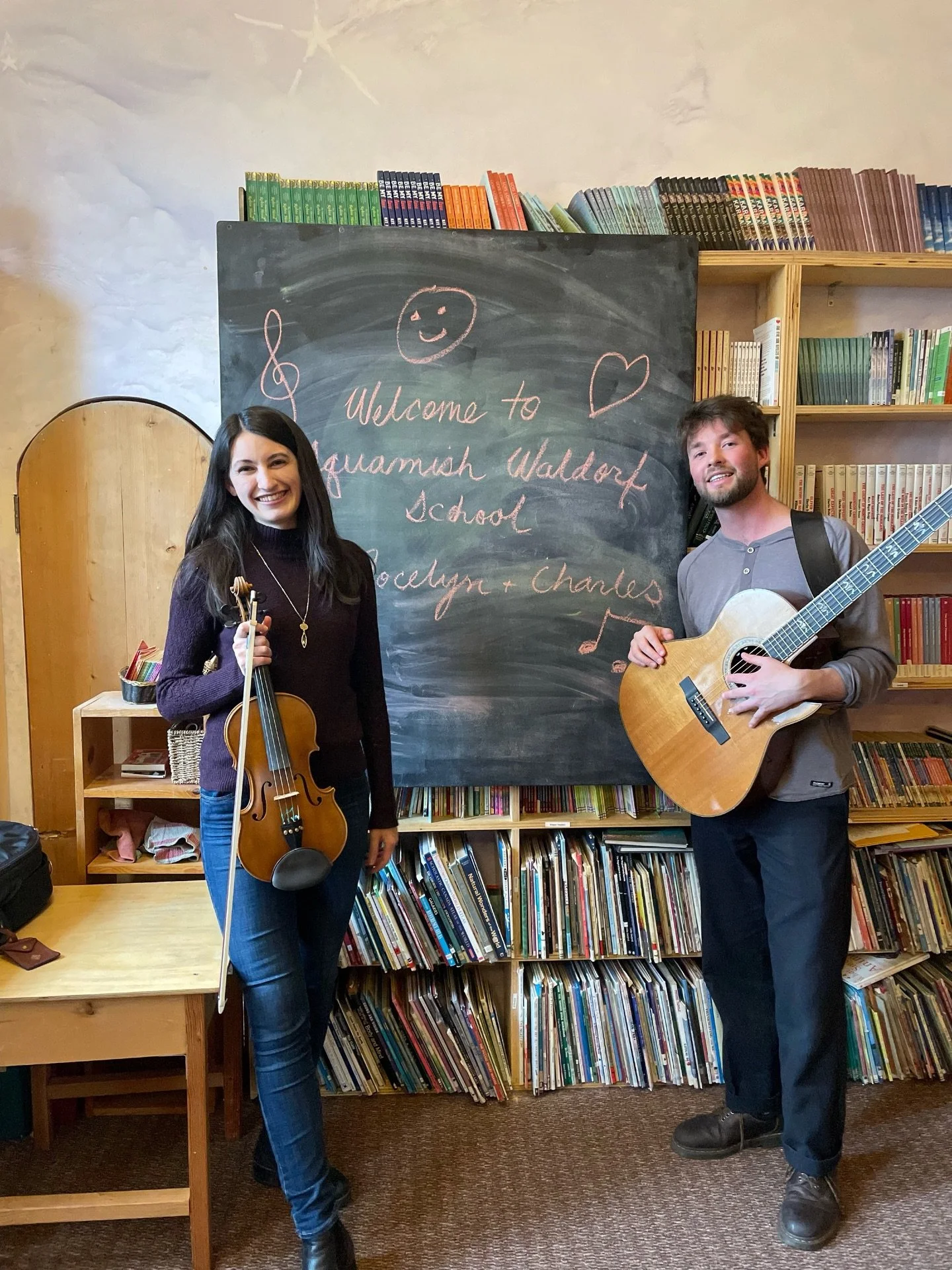 It was a lovely morning at the @squamishwaldorf school last week playing some tunes with @charlesstenner! Thanks for having us!

The students had lots of questions, like &ldquo;How many places have you played?&rdquo; and &ldquo;How do your fingers mo