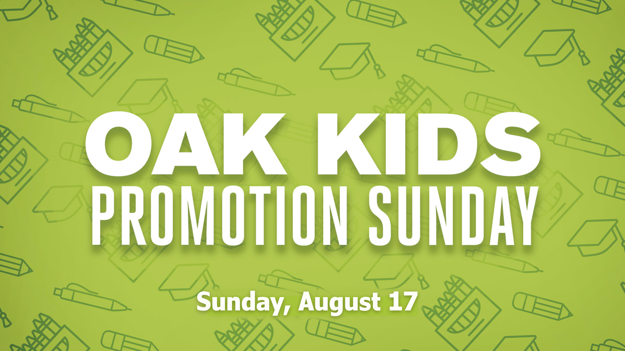 Oak Kids Promotion Sunday