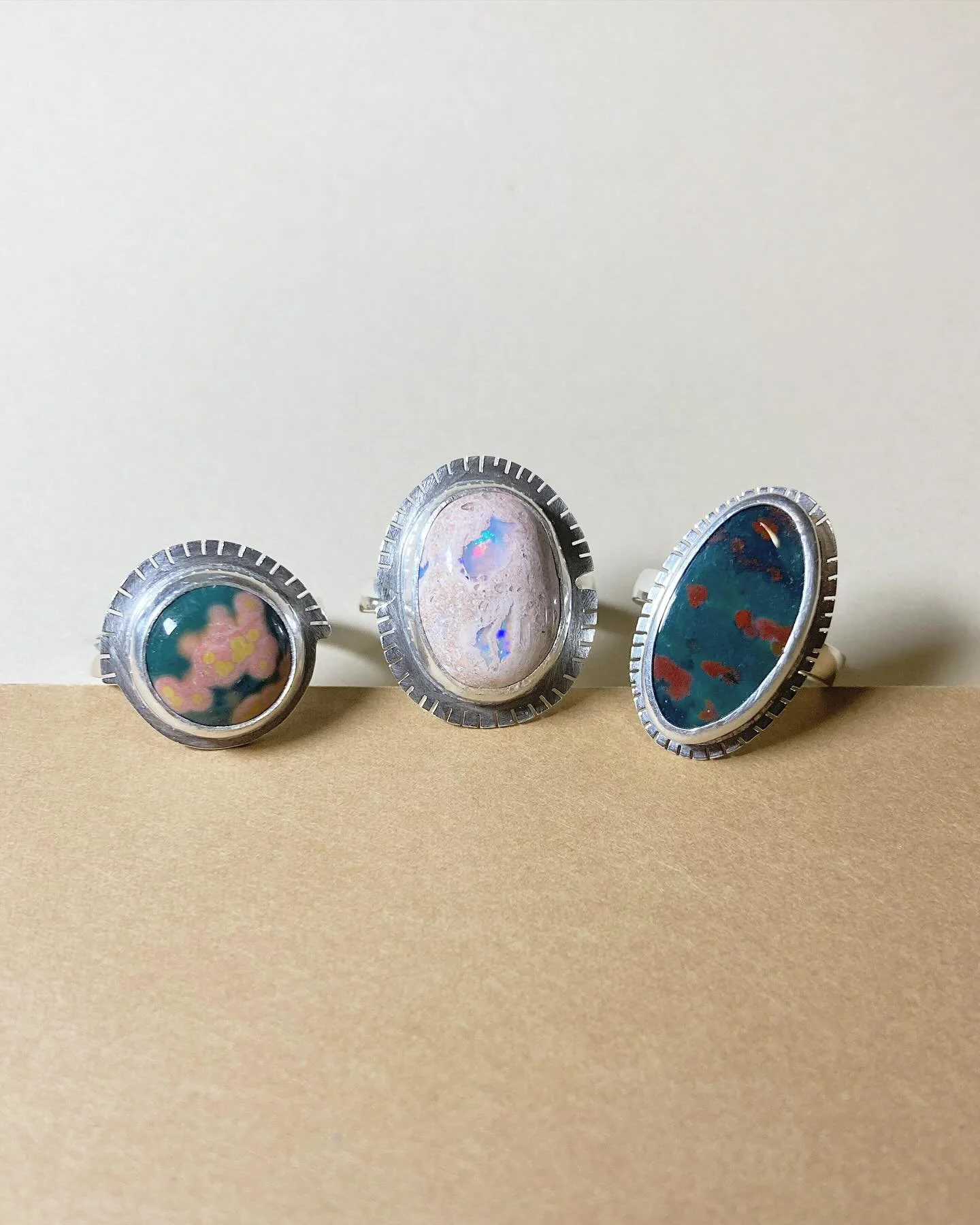 Went a little nuts and channeled my election season stress into a ton of rings today. Here&rsquo;s a sneak peek. Please vote, y&rsquo;all. ❤️