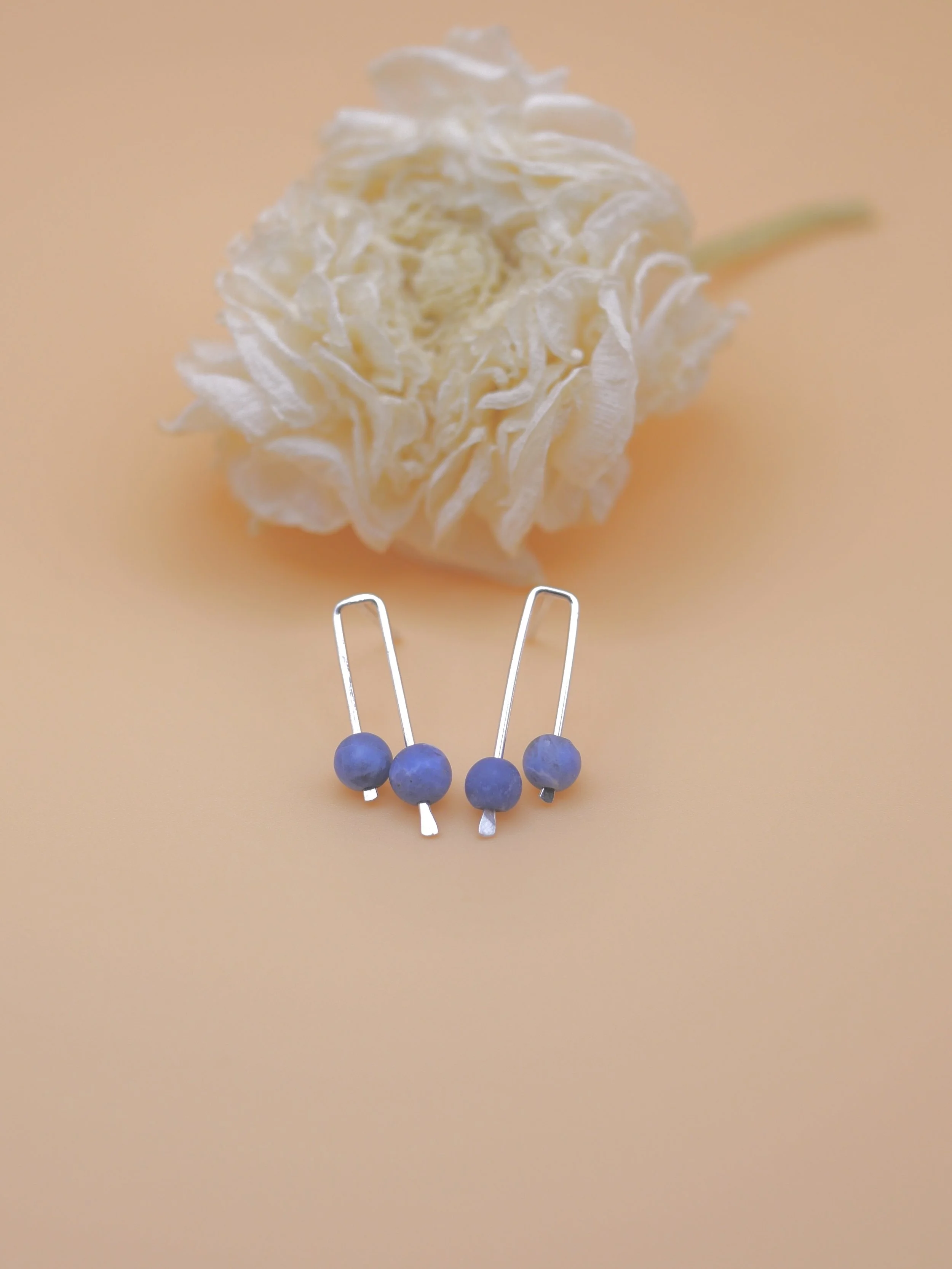 Aura Stud - Shift Series Minimal Gemstone Earring