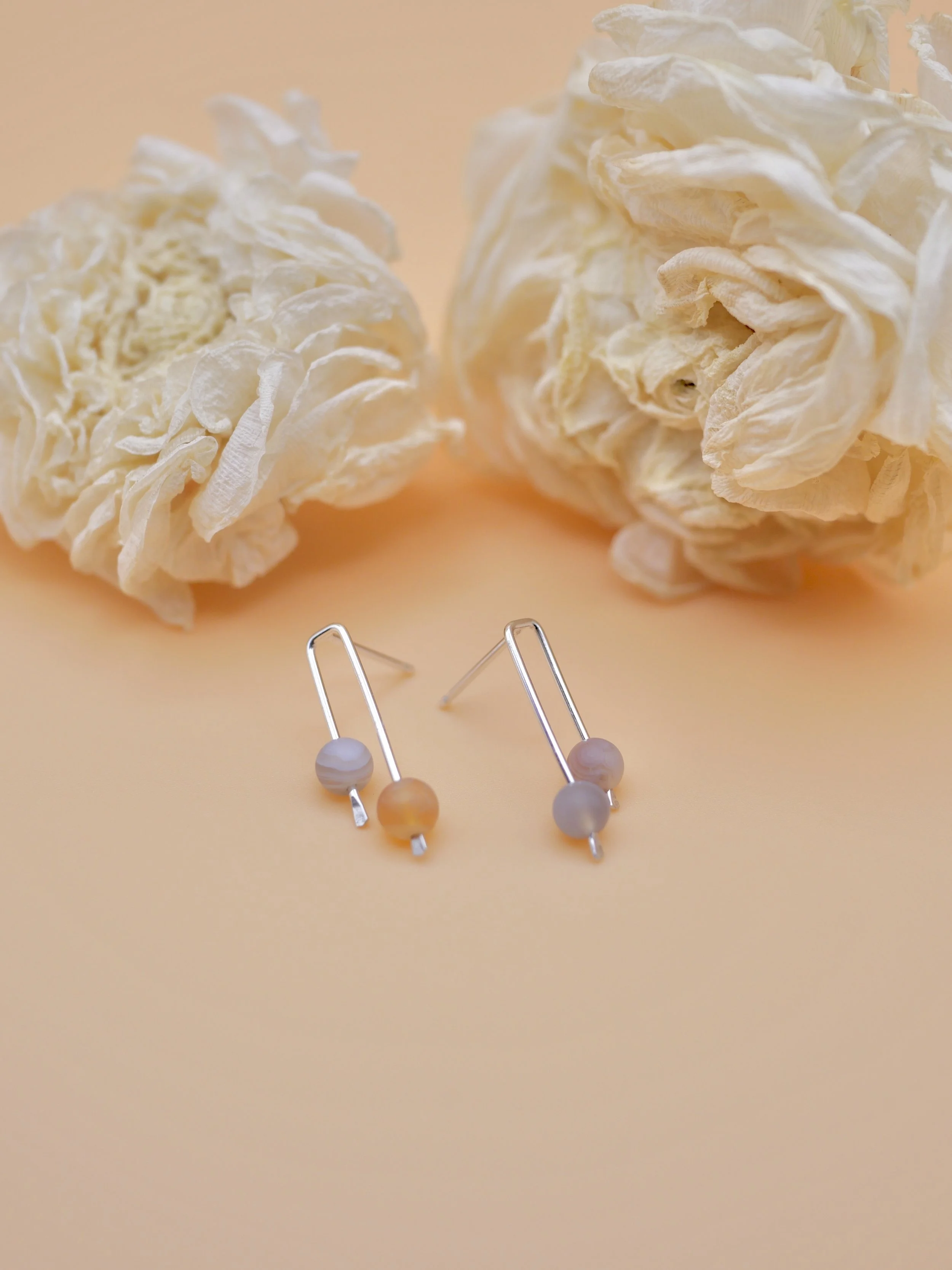 Aura Stud - Shift Series Minimal Gemstone Earring