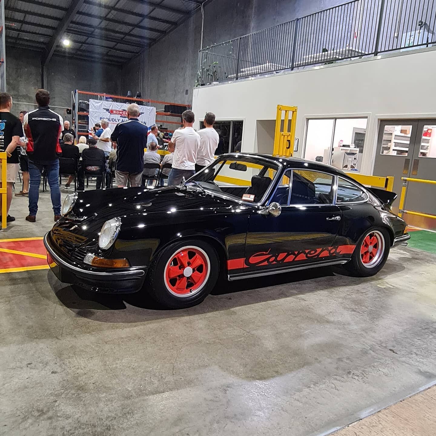 The lovely people from Porsche Club Queensland came for a meeting and look-see, at the mighty @bowdensown HQ.
Still trying to get over the shock of everyone turning their back on my baby!! Sure, there was a 962 over yonder, but c'mon!! 

#2.7RS #driv