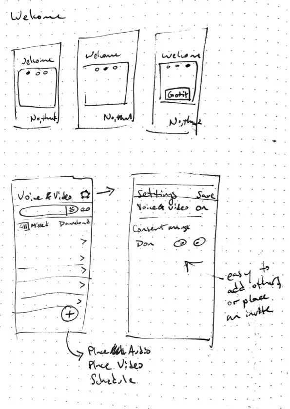 Day 1 - low fidelity onboarding