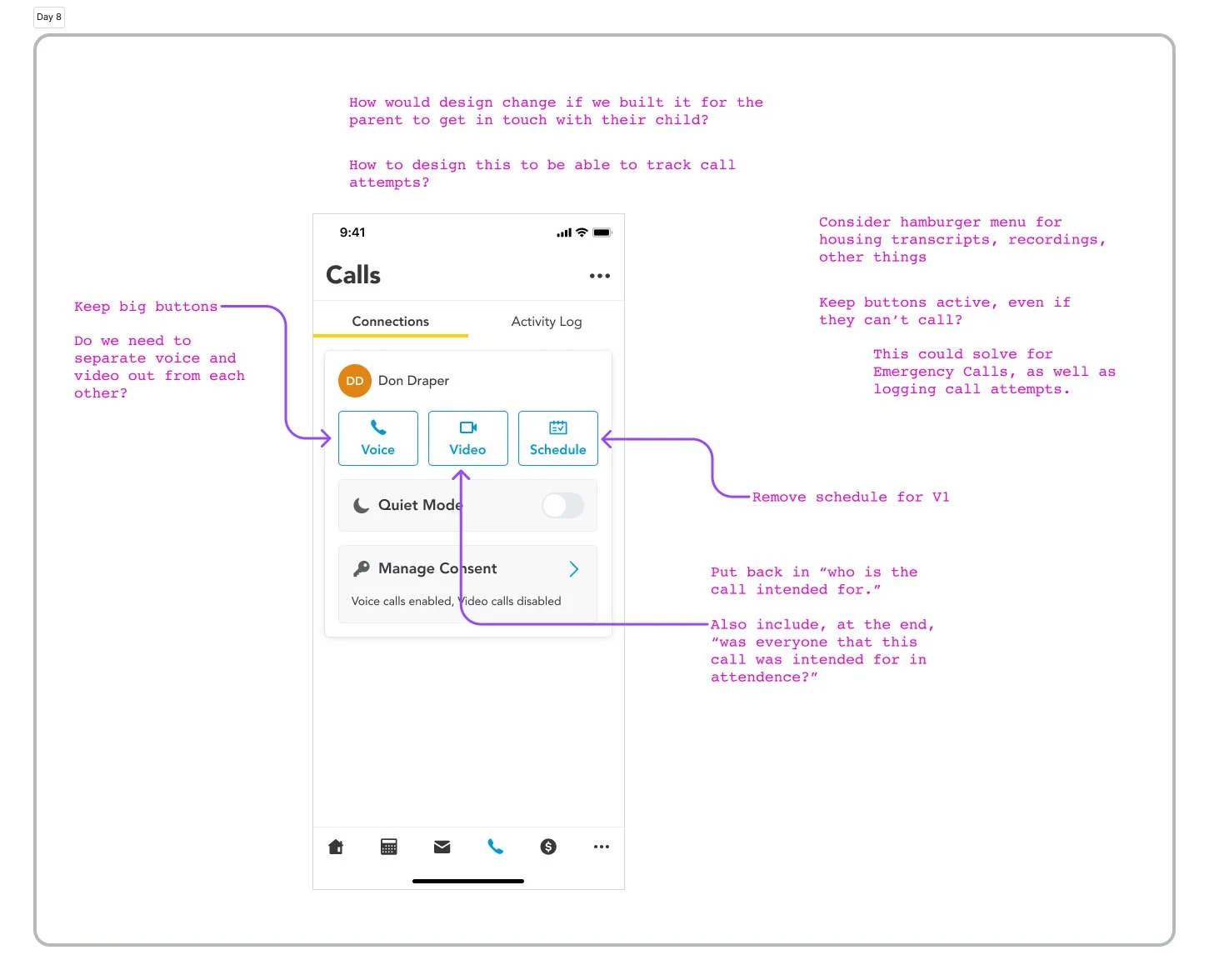 Day 8 - mid fidelity interface
