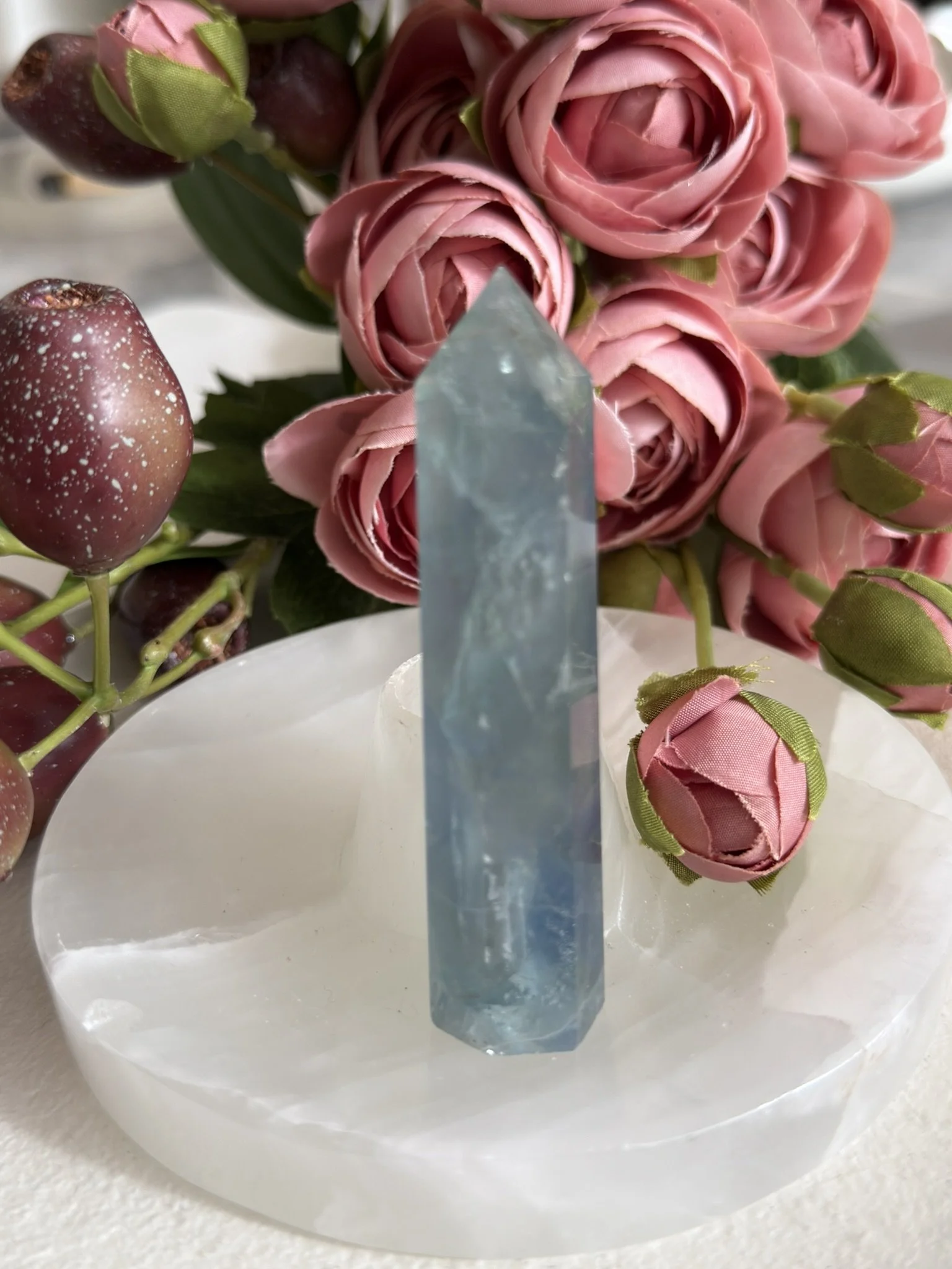 Rare Blue Fluorite Point