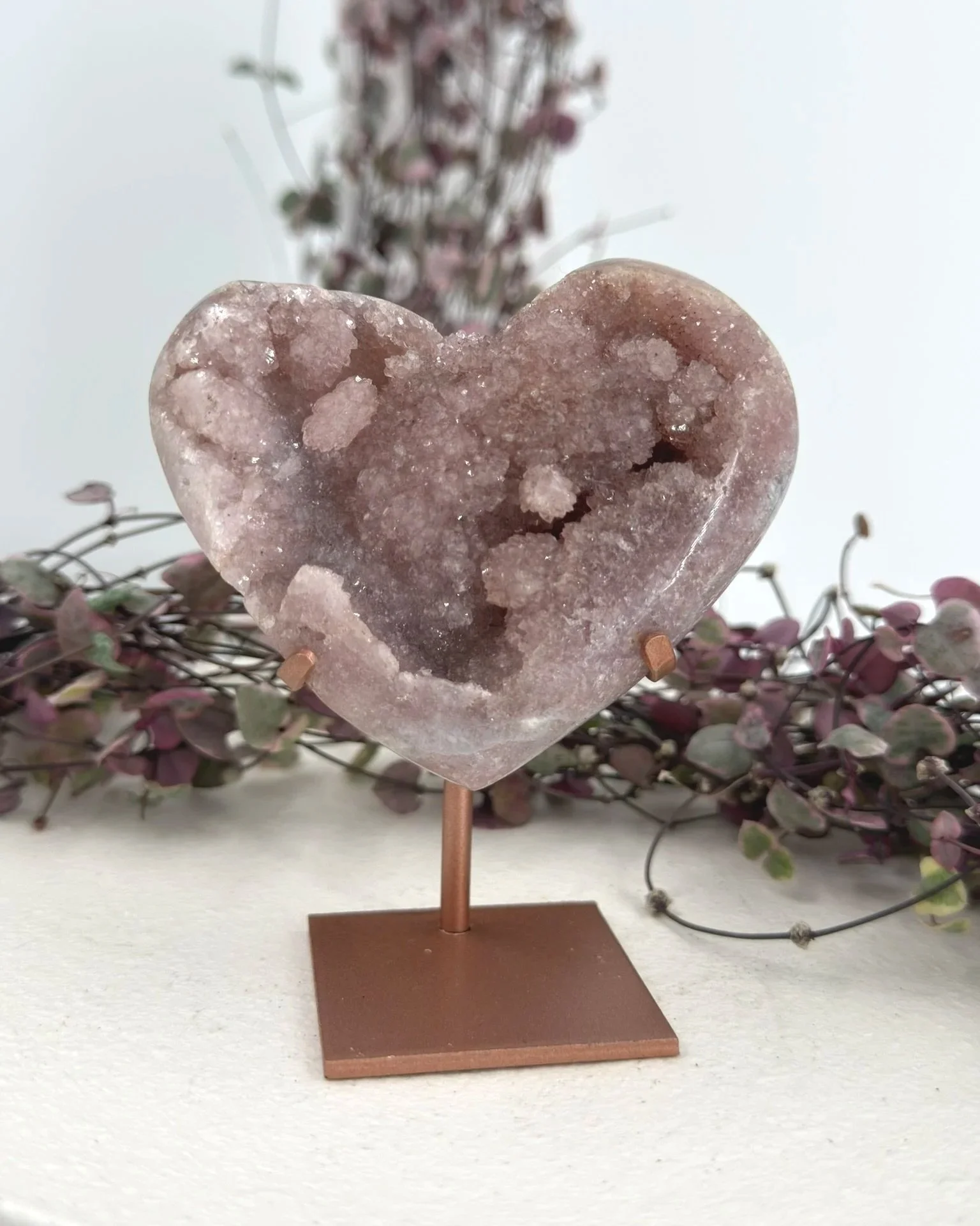 Pink Amethyst Heart - NZ
