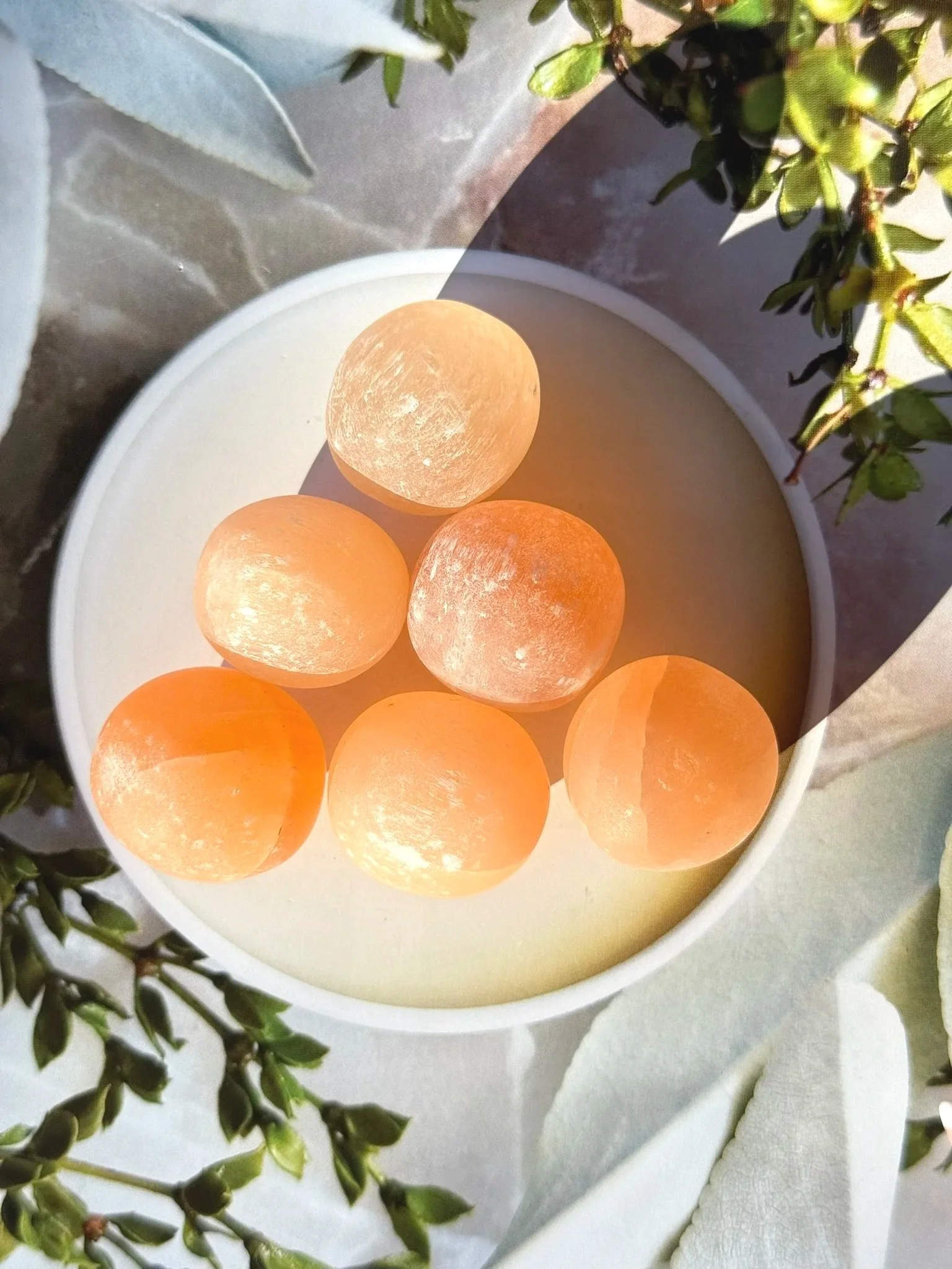 Peach Selenite