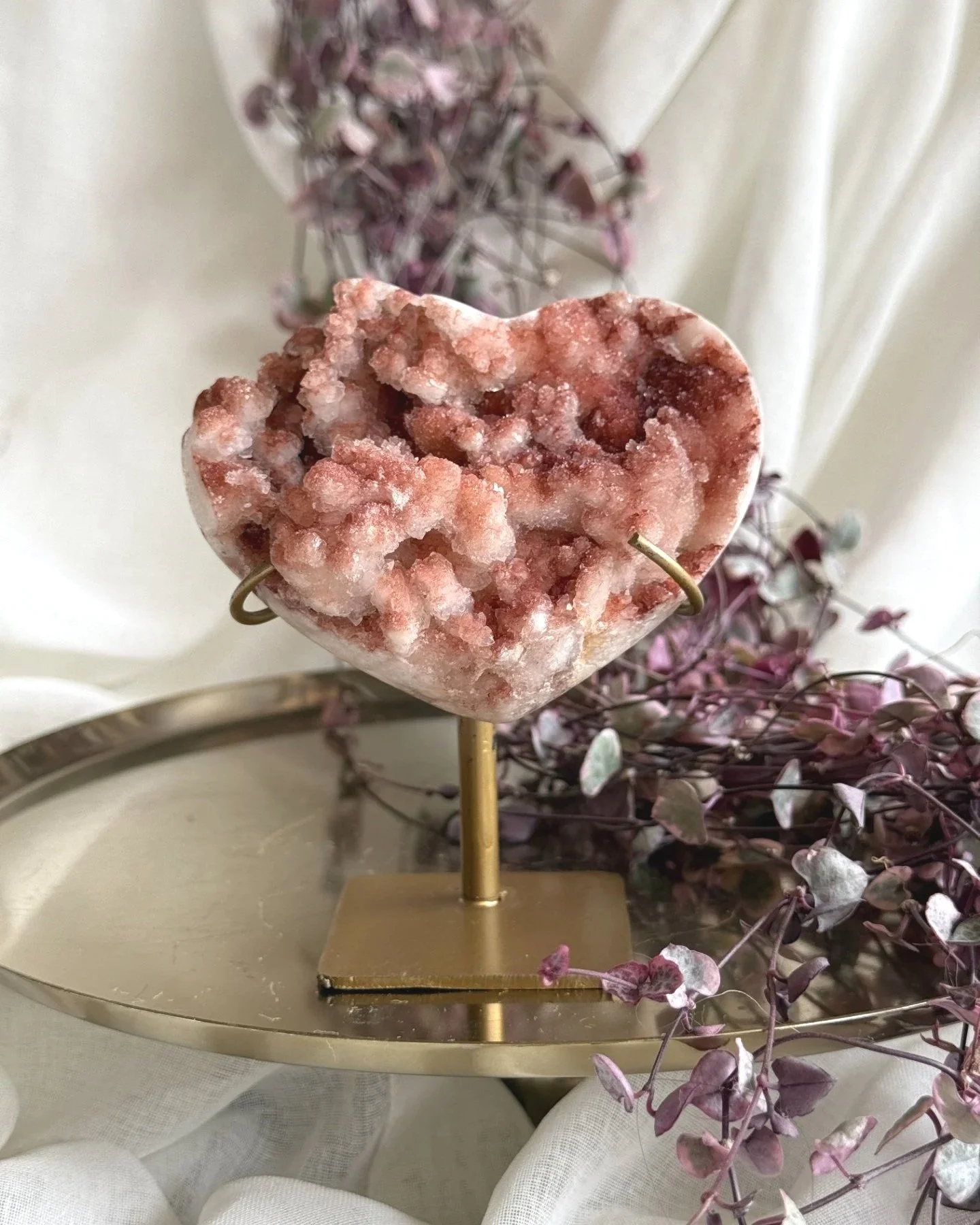 Pink Amethyst Heart - NZ