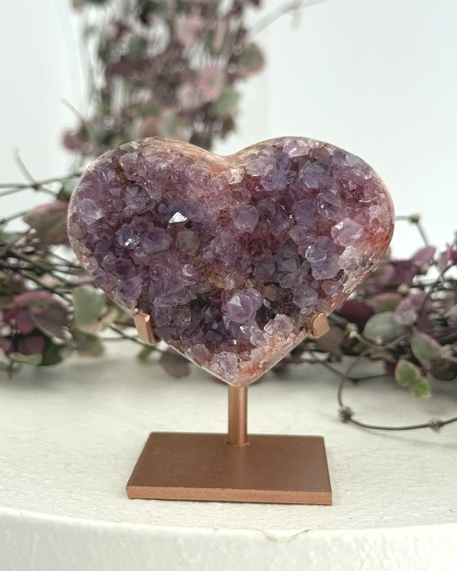 Pink Amethyst Heart - NZ