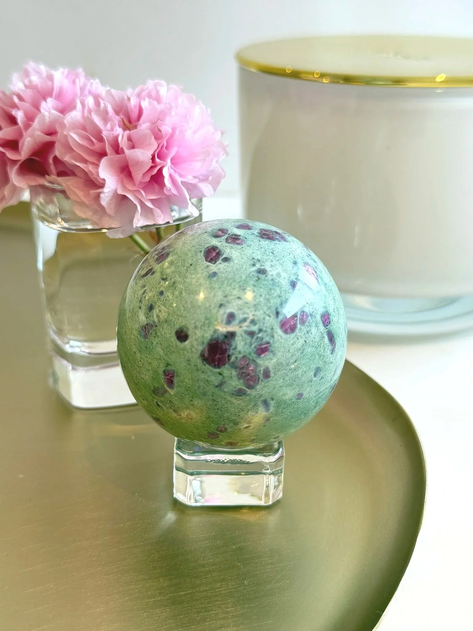 Ruby Fuchsite Sphere