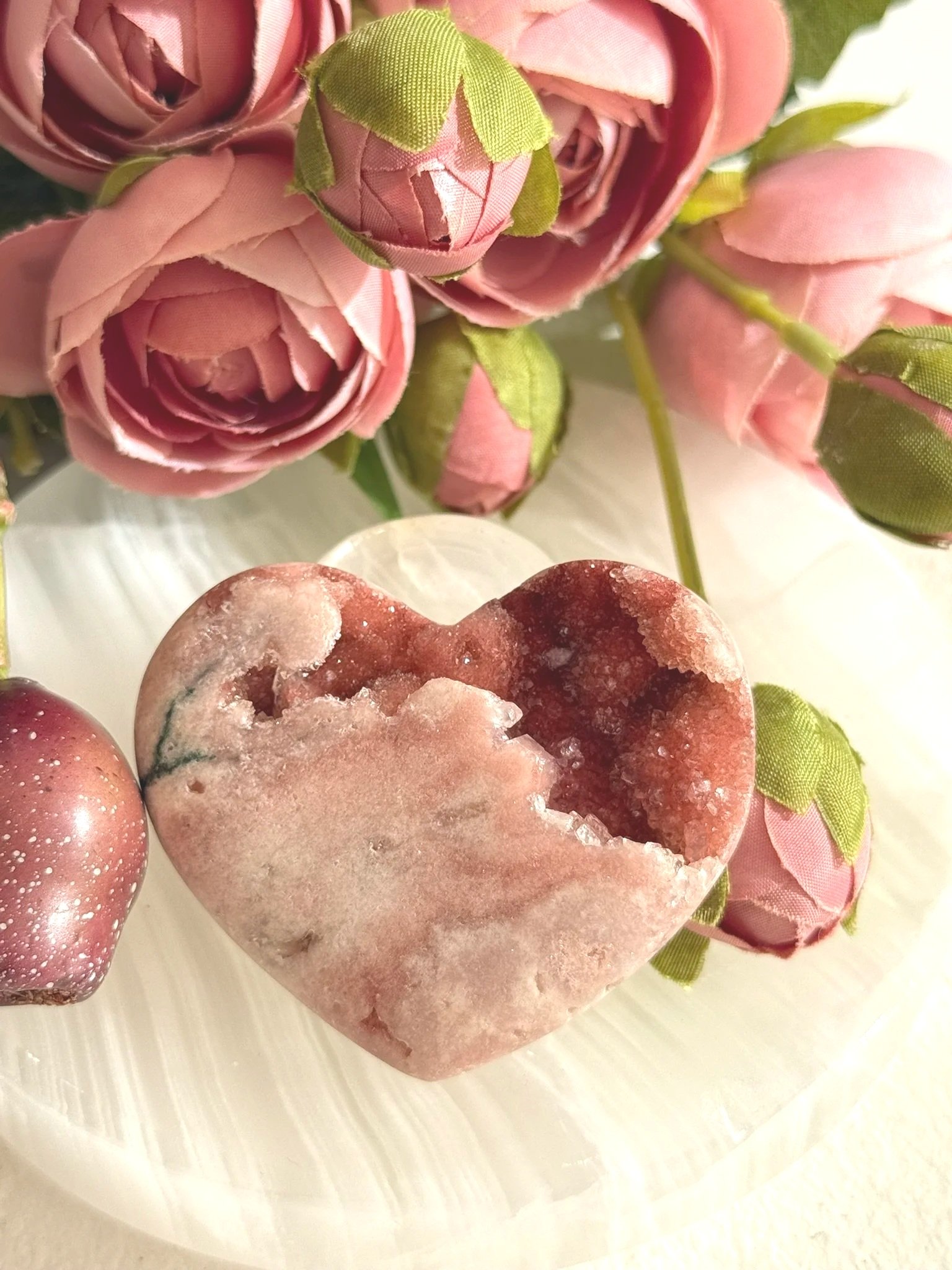 Pink Amethyst Heart