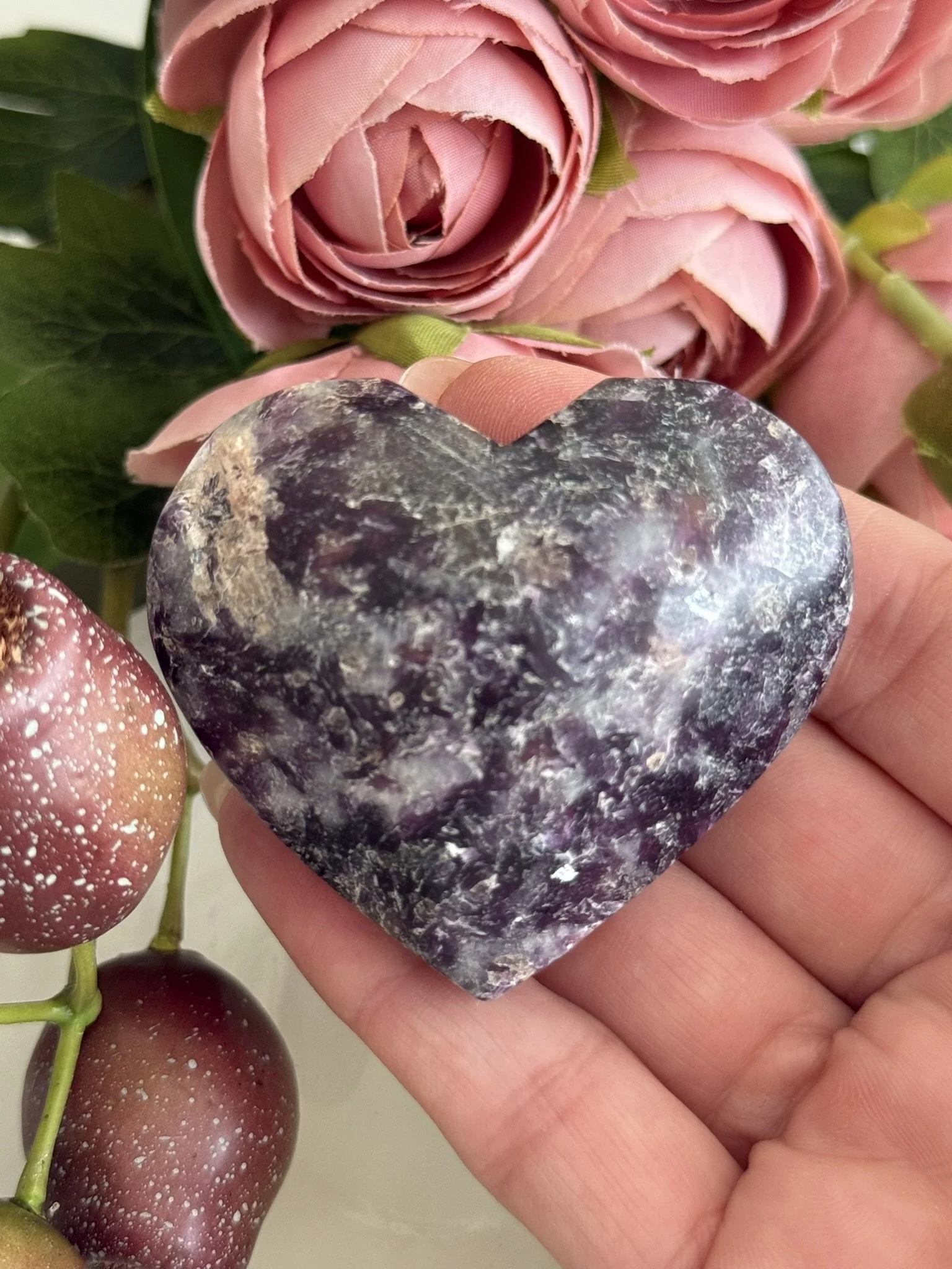 Pink Tourmaline Heart