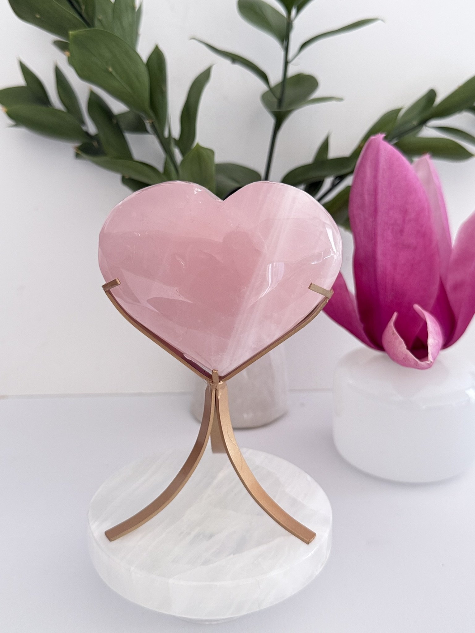 Beautiful Rose Quartz Heart