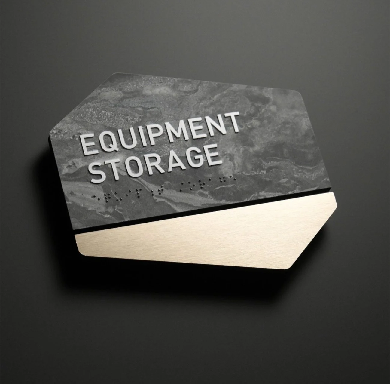 The Diverge Collection from Takeform&rsquo;s Fusion interior signage awakens space through subtle angles and offset forms, encouraging the eye to explore and discover unexpected rhythm. 

There&rsquo;s a sign type and finish combination for every pro