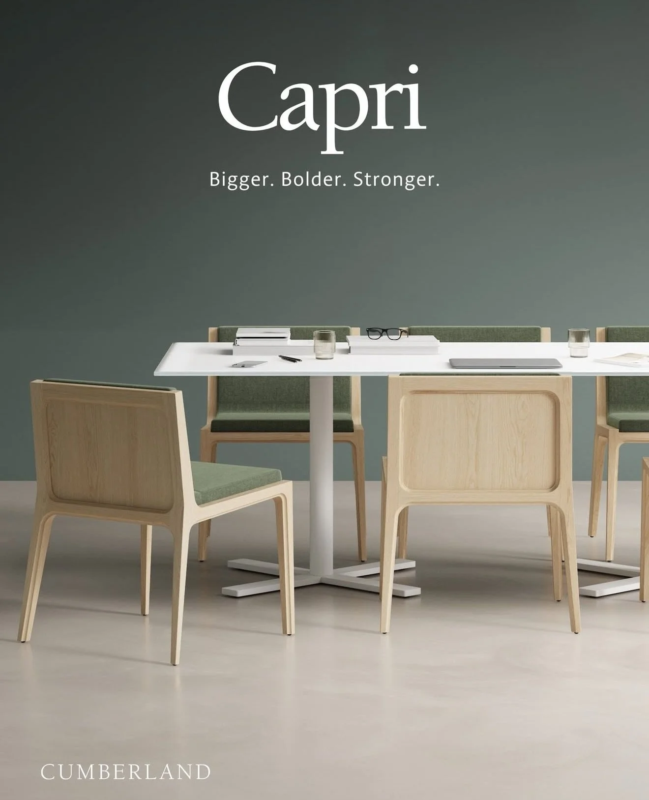 Cumberland&rsquo;s Capri table collection has evolved! Bigger. Bolder. Stronger.✨

Introducing Capri Meeting Tables, available in new heights, sizes, and elevated surfaces like back-painted glass. 

Scaled for every setting, Capri can now span confer