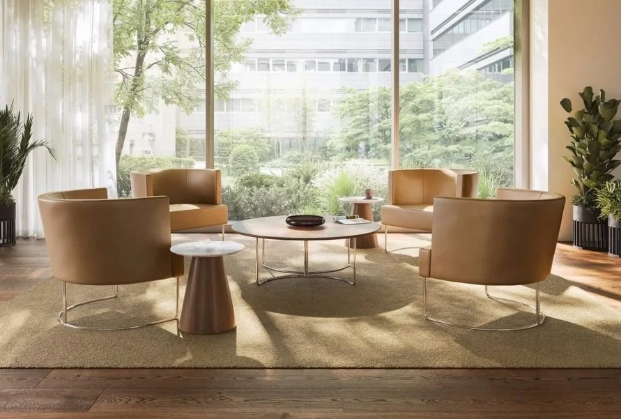 Cumberland&rsquo;s Lloyd Collection explores circles, semicircles, and uninterrupted lines across lounge chairs, guest chairs, stools, and tables. Each piece shares a common geometry. Balanced in proportion, grounded in material, and resolved in craf