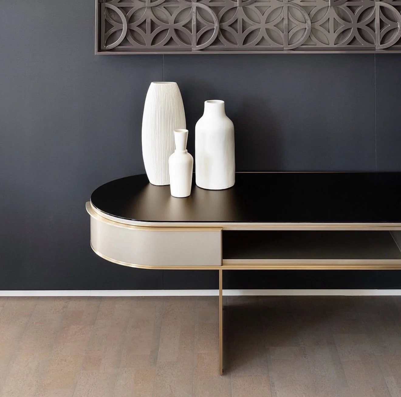 Decca combines classic forms + luxe details to highlight their high level craftsmanship. Explore their designs in Showroom 333 at NeoCon!