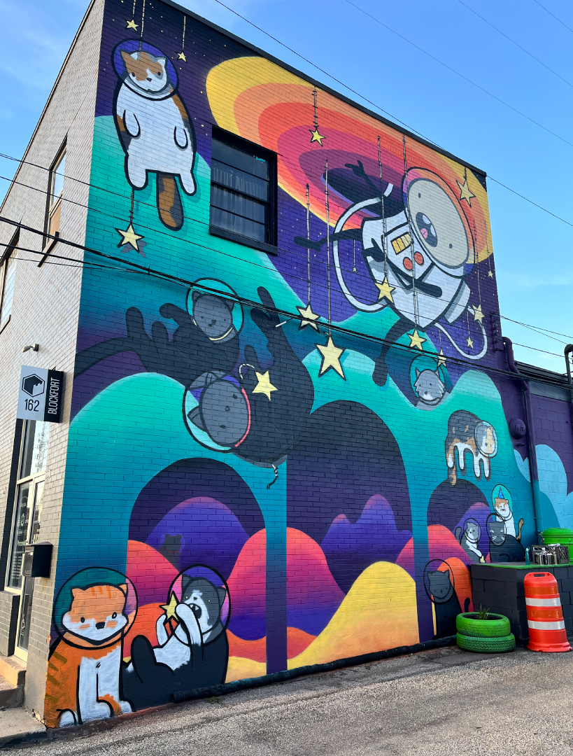 Portals of Purrfection (2022) | Collaboration with artist Dillon Beck | Alley Islands | Columbus, OH