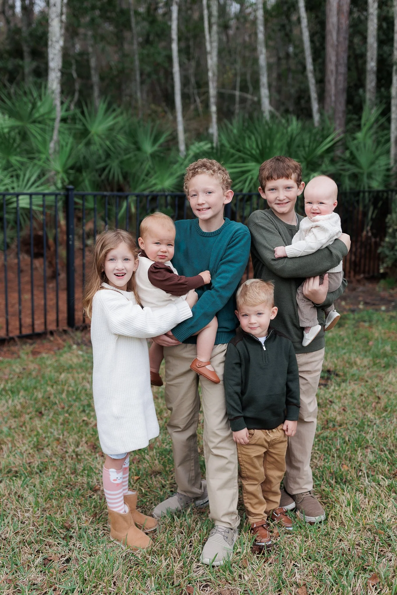 cousins portrait during a Jacksonville multigenerational photo session