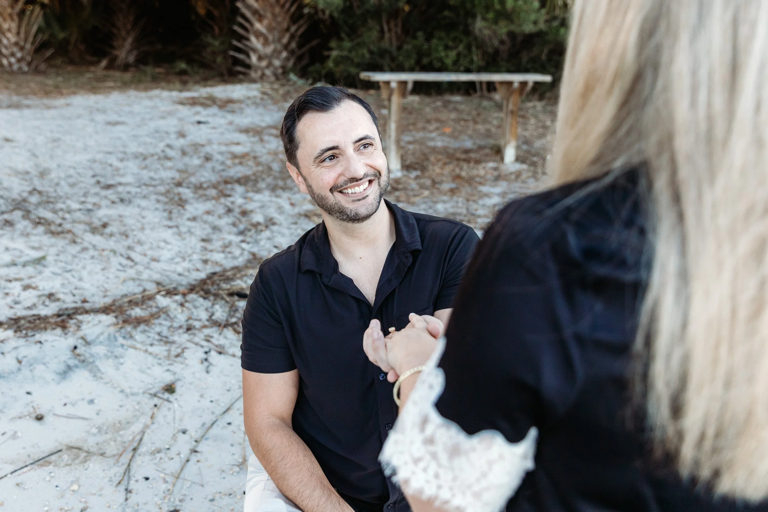 emotional reaction right after a surprise proposal