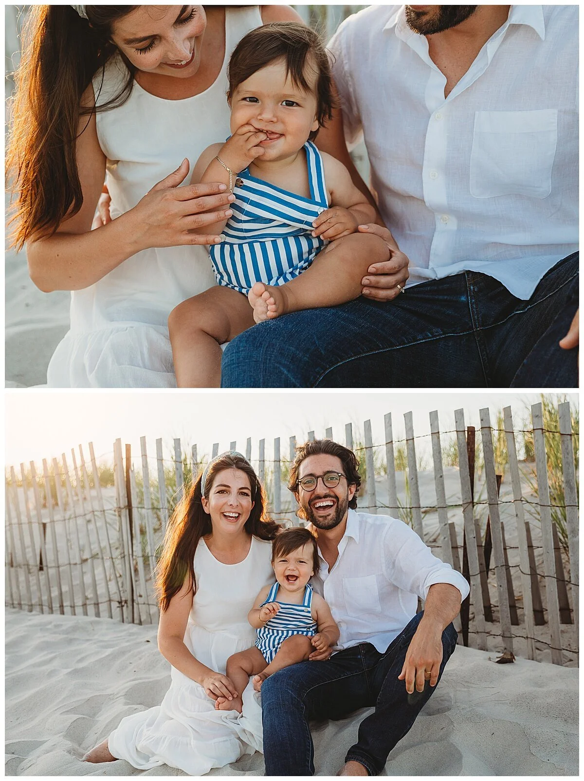beach family sunset photos