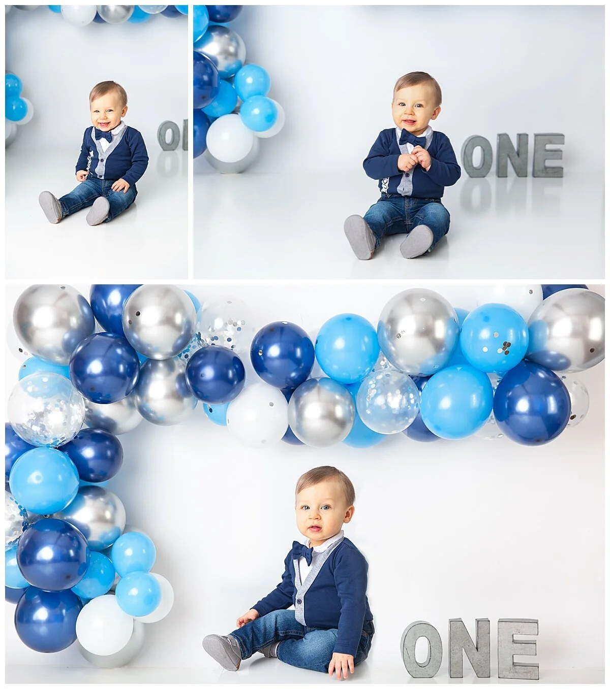 clean and modern first birthday photographer