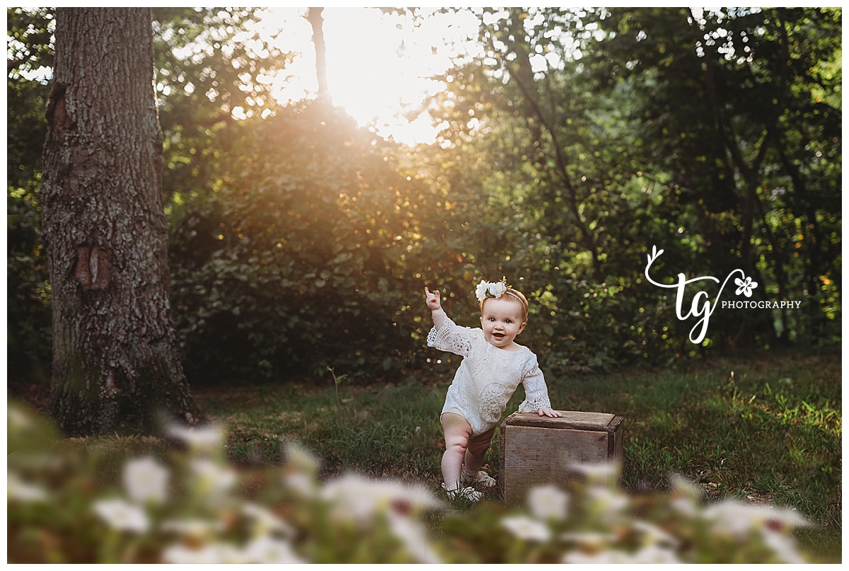 A First Birthday Session at the Park | Fall Family Photographer