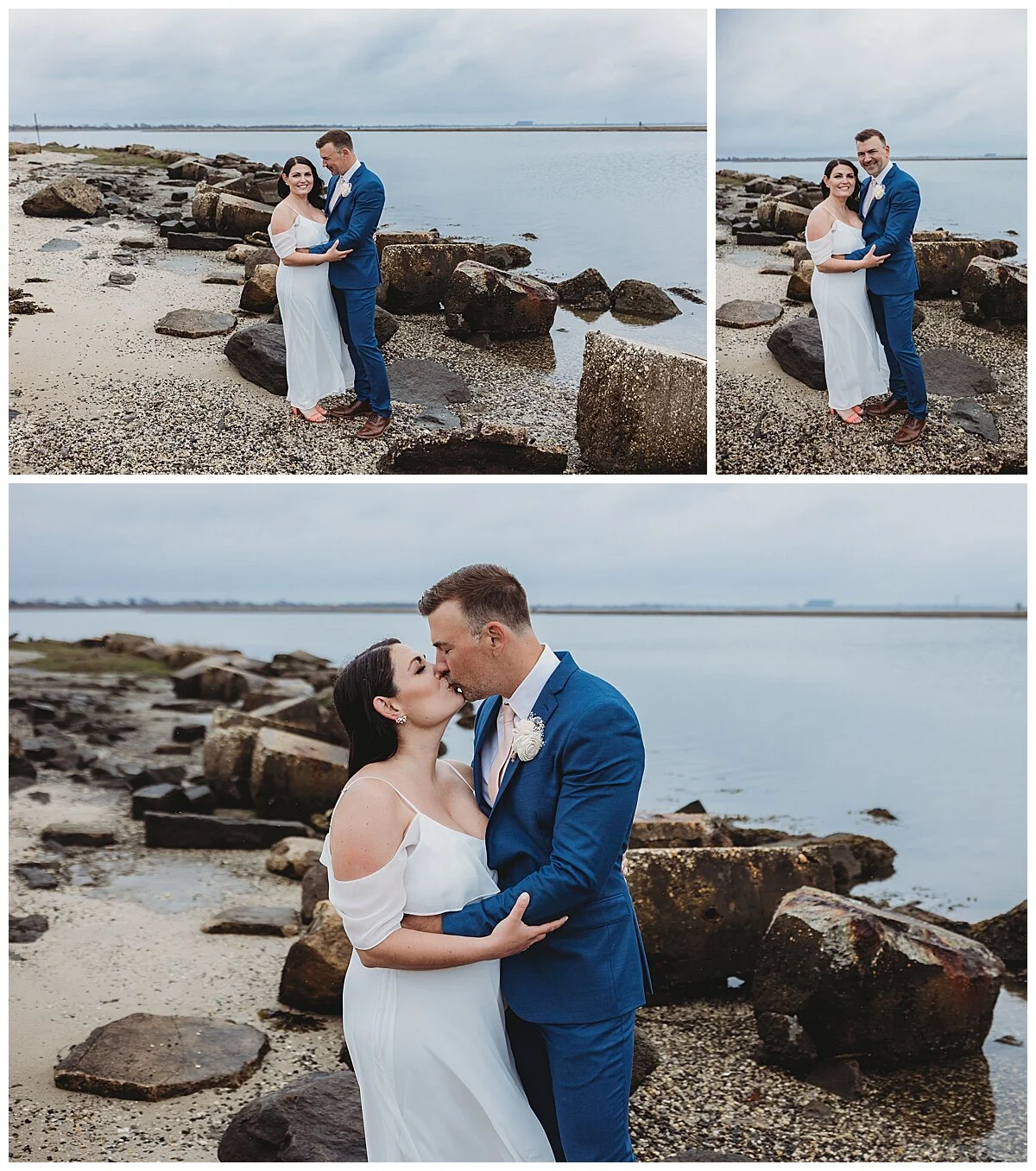 Intimate vow ceremony on the st augustine beach