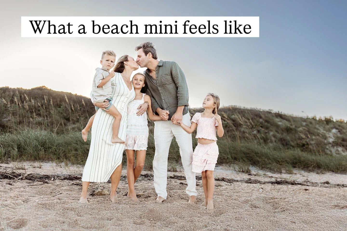The dunes at sunset are my favorite place to slow down. The light gets soft, the air feels calm, and families can just spend some quality time with their loved ones .
These Beach Dune Mini Sessions in Ponte Vedra are short and easy &mdash; but they s