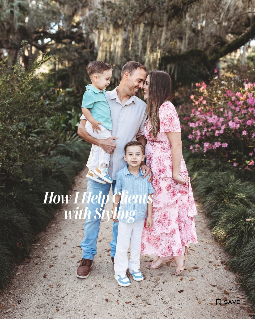 Choosing outfits is one of the things families tend to worry about most before a session.
To keep it simple, I usually begin with a soft color palette that works well with the location and season. From there, we choose one anchor piece, which is  oft