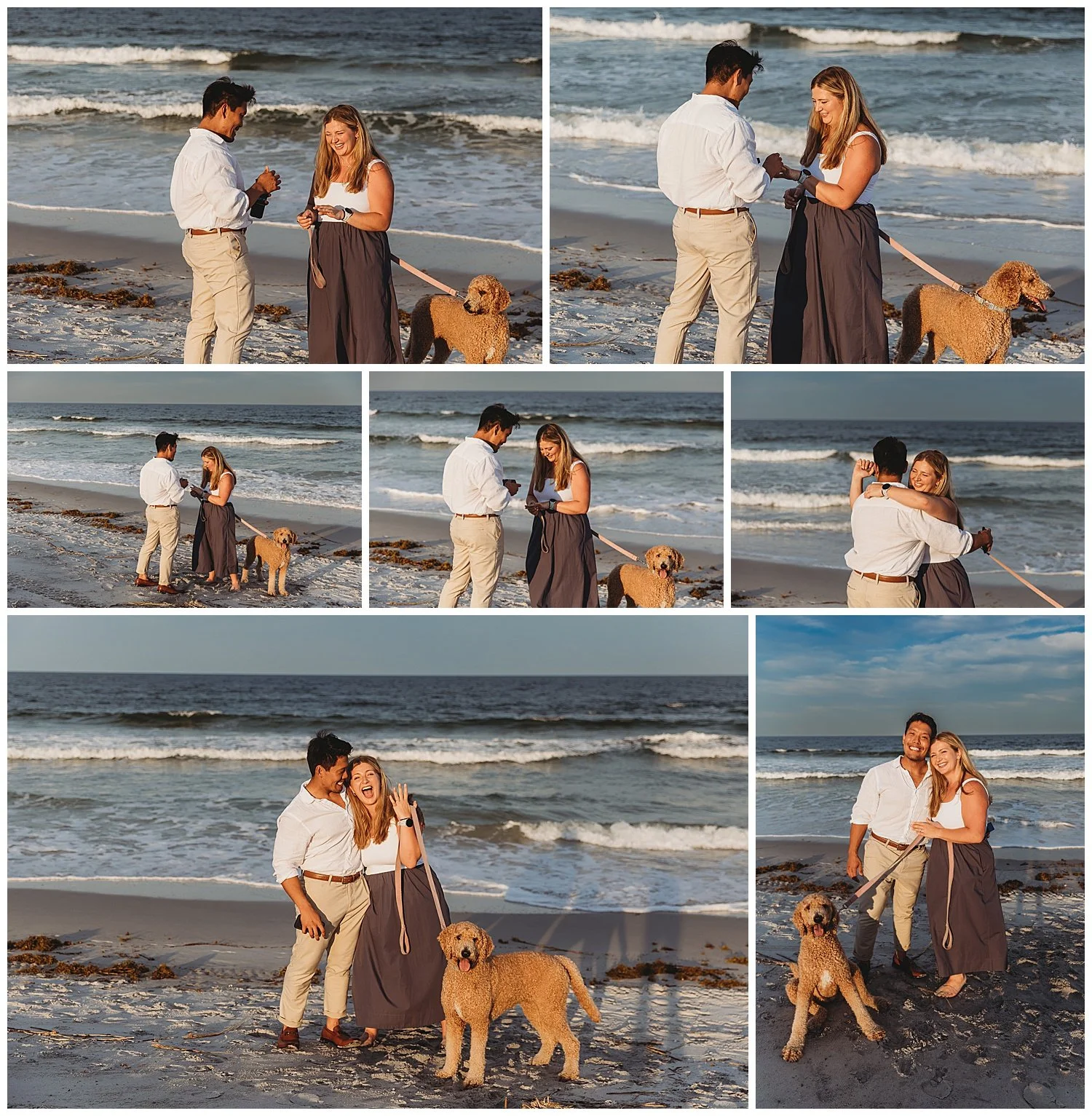 Woman’s surprised and joyful reaction during a surprise proposal captured by a professional photographer.