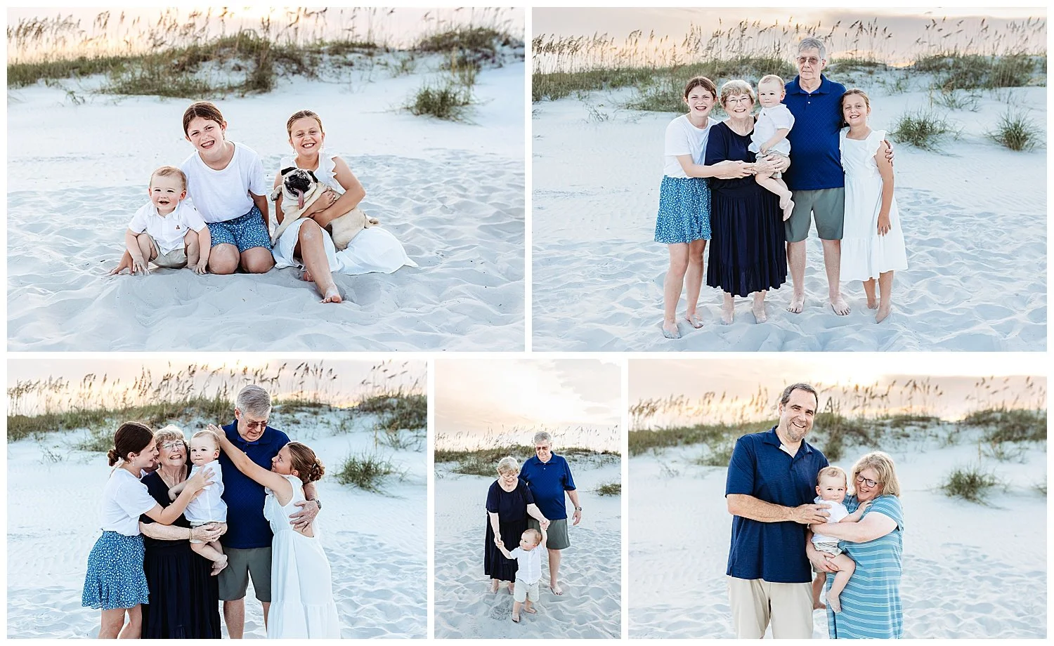 Vacation is a wonderful opportunity to photograph grandparents and grandchildren while everyone is together.