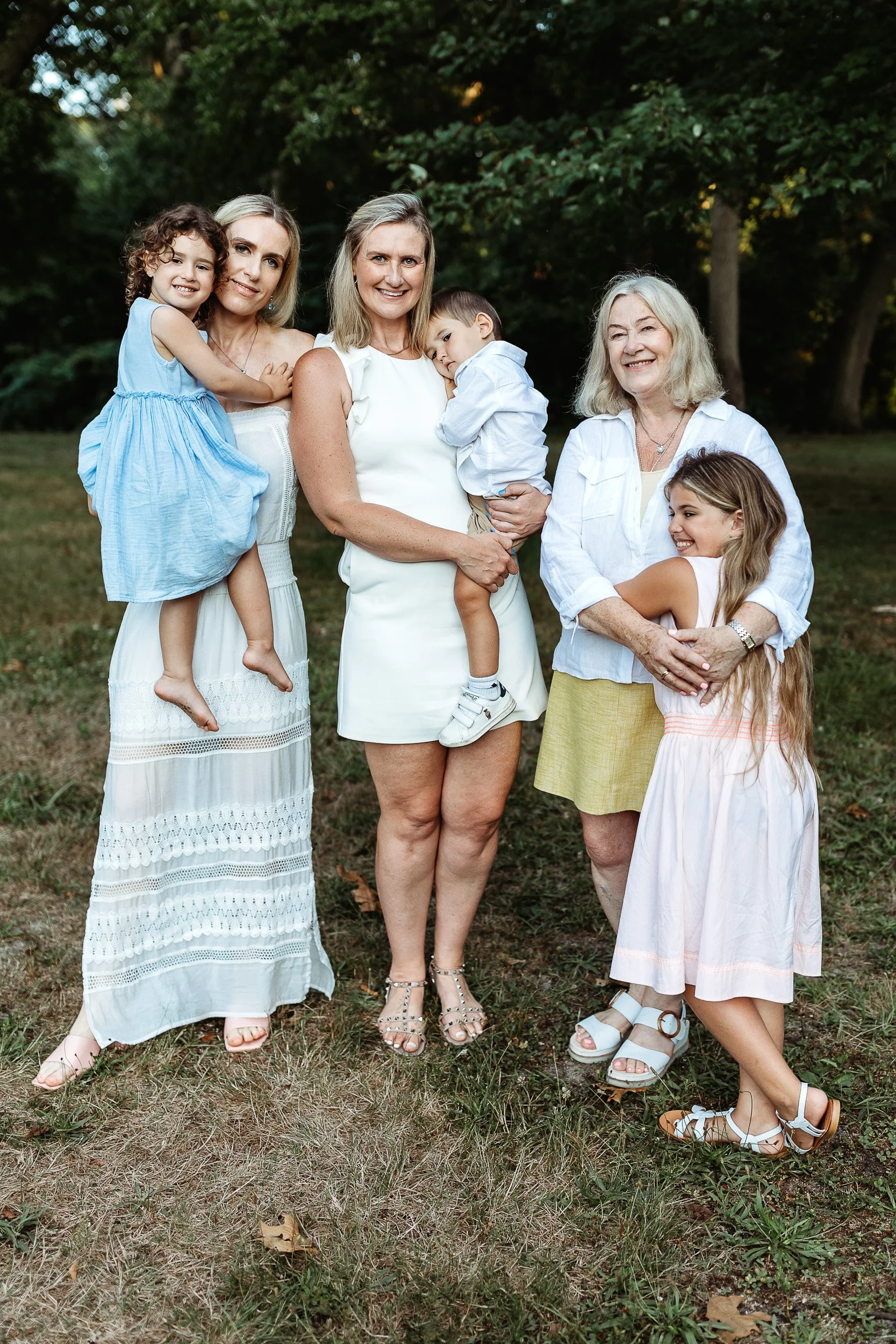 family at riverfront park in Jacksonville for family photos