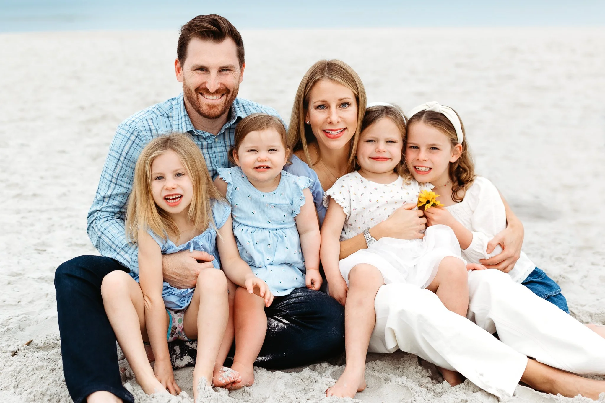 family portrait during an extended family session