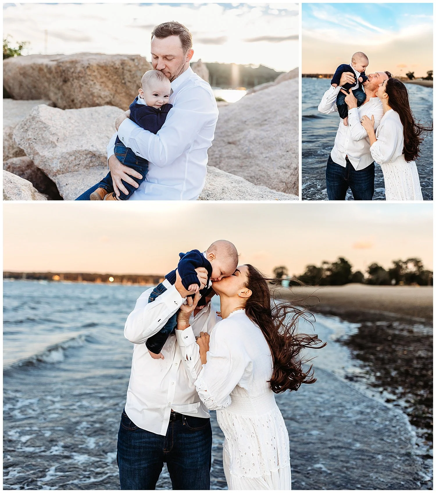Close up of baby toes in the sand during Florida beach family photography session