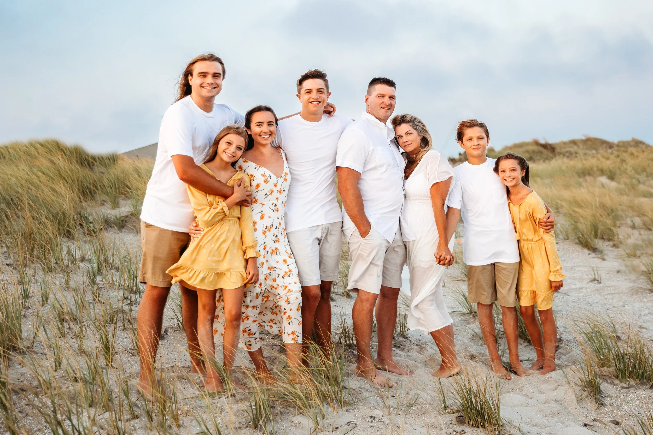Relaxed family portraits on the beach in St. Augustine, Florida