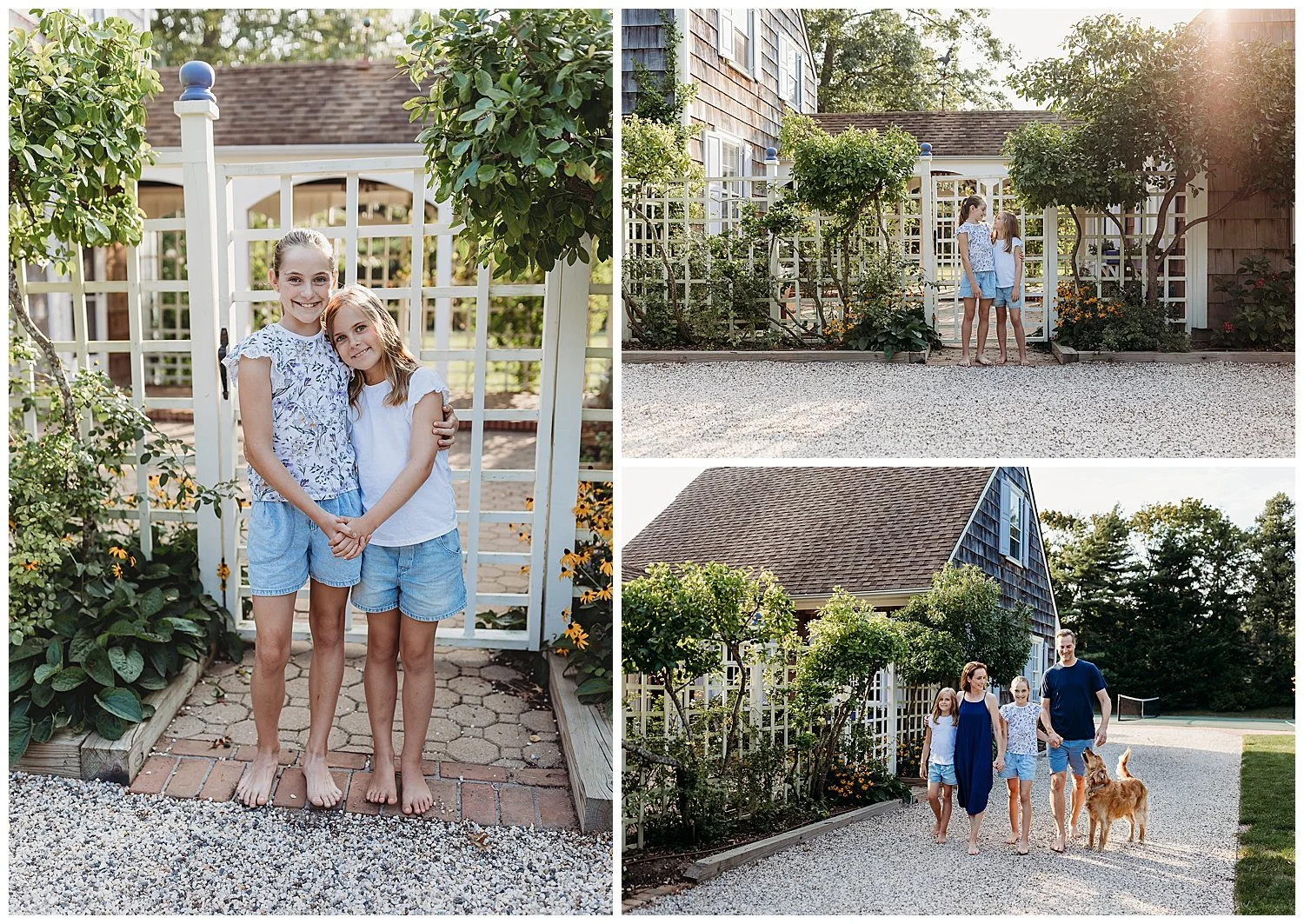 Family cuddling together during a backyard family photography session in Jacksonville Florida