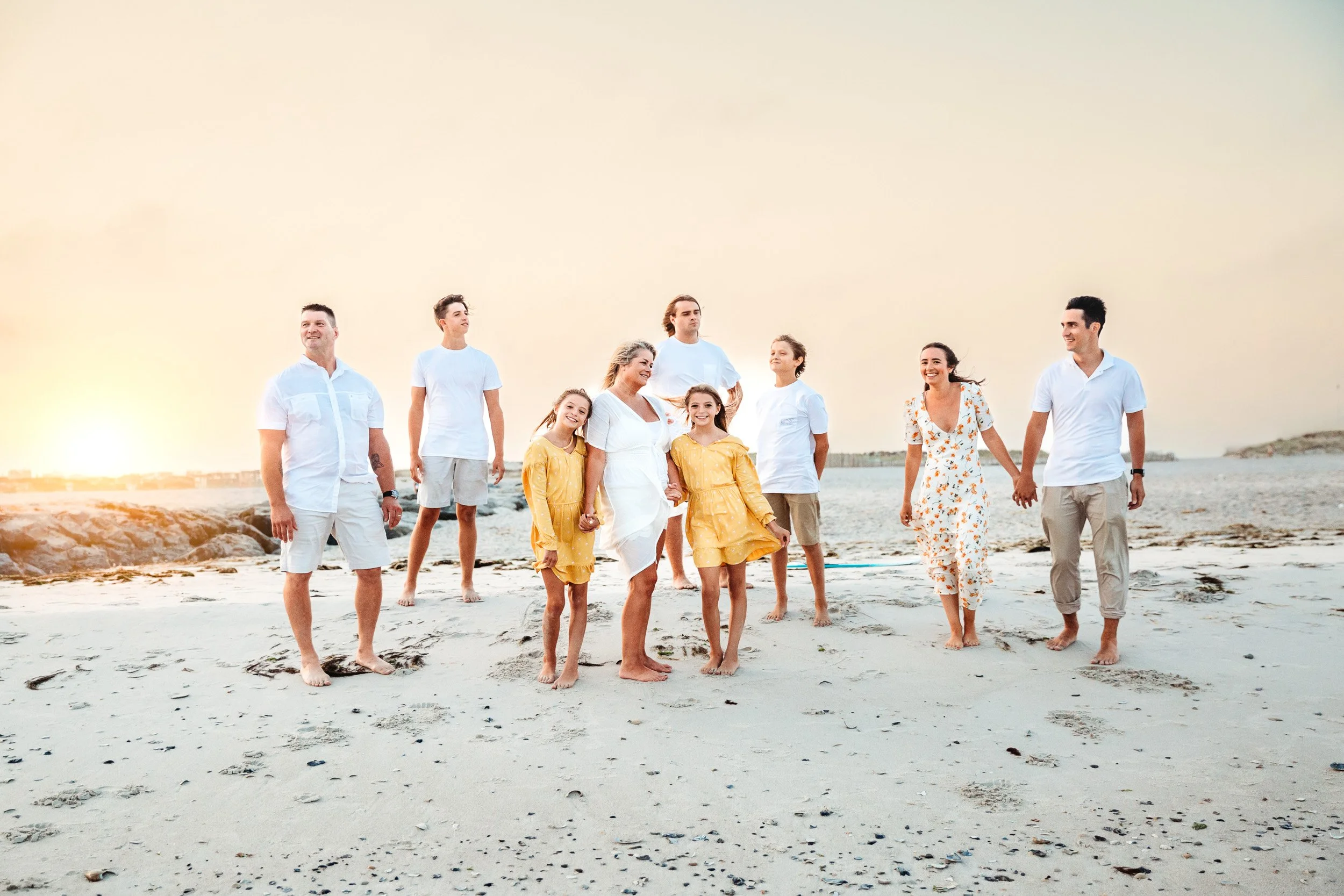 artistic family portrait on the beach in st augustine