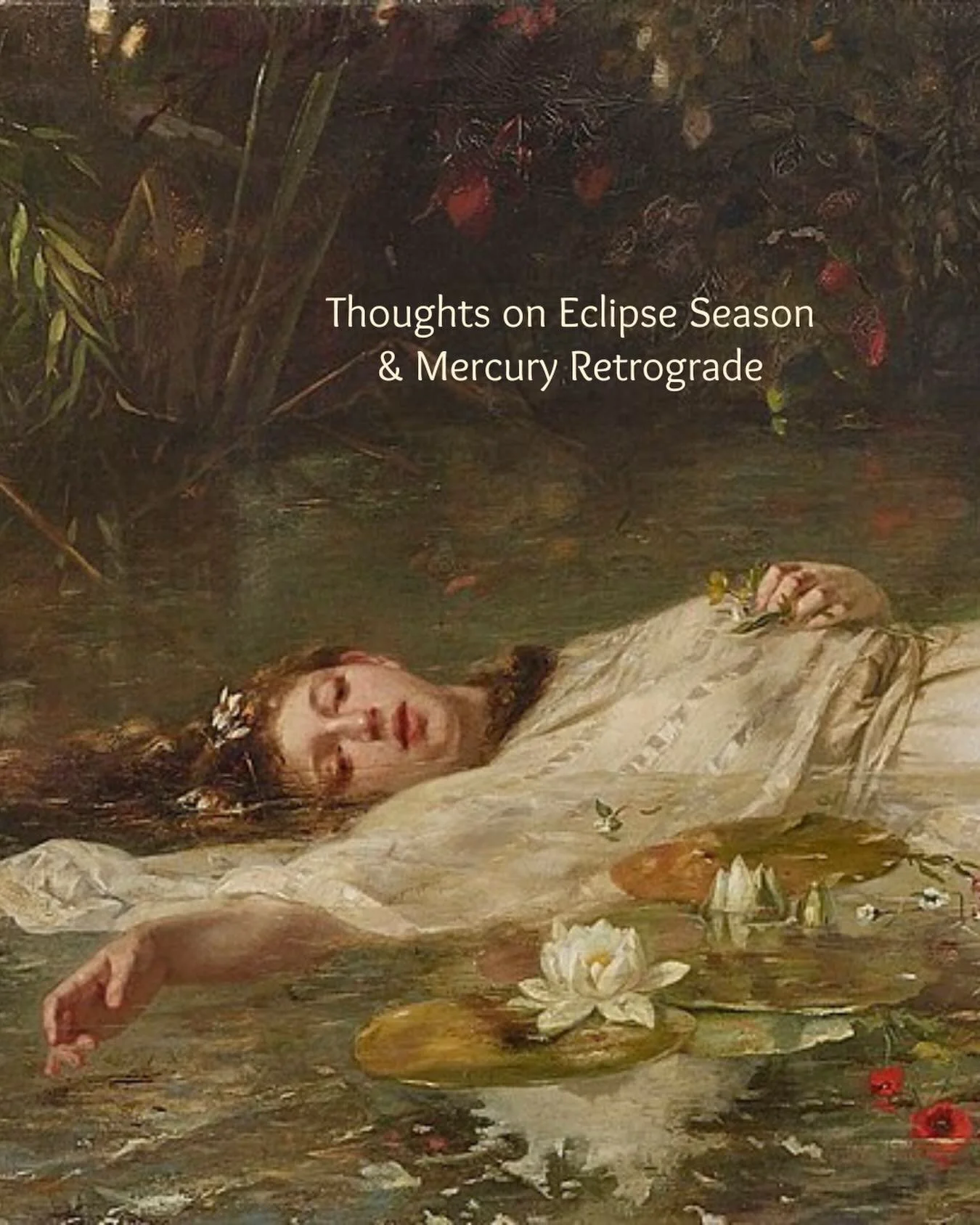 I came down with a heavy flu this week. My brain didn&rsquo;t work. Mercury Retrograde, I&rsquo;m blaming you.🌀

I just couldn&rsquo;t show up the way I wanted to for the Full Moon, my regular Full Moon post.

But maybe that was exactly the point.

