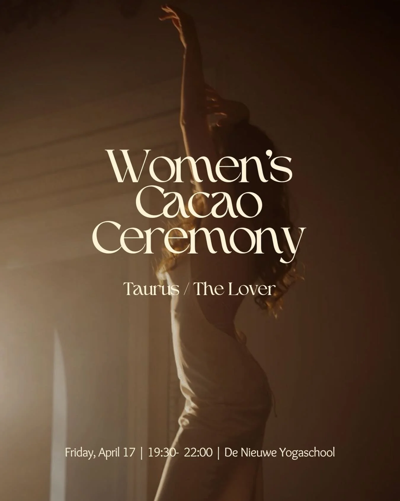 Women&rsquo;s Cacao Ceremony &mdash; Taurus / The Lover🤎

After the new beginning, the rising fire of Aries, we gather closer to the Earth. To root deeply into our feminine bodies in the sign of Taurus. Together with a cup of cacao, we connect with 