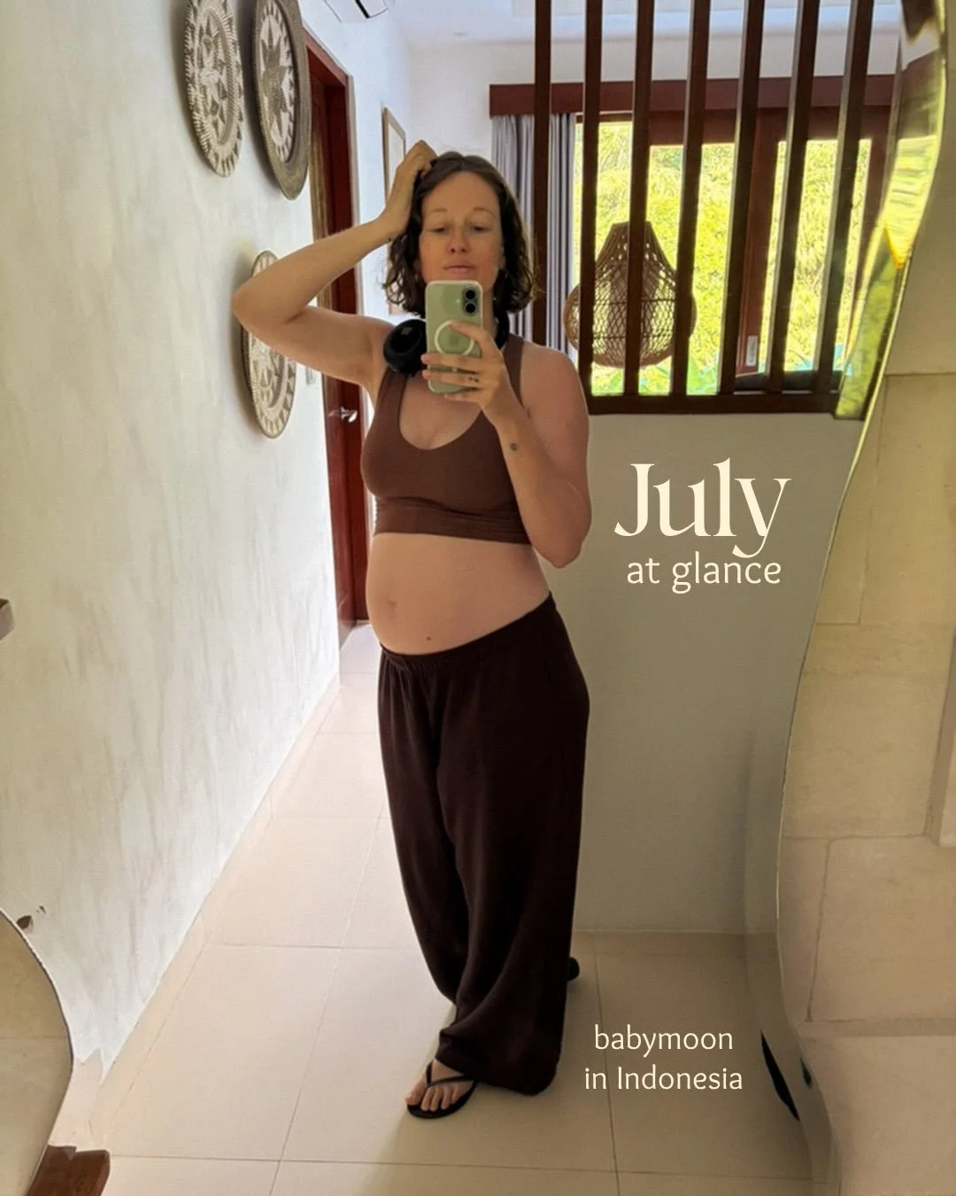 This was July, loved and enjoyed every single moment of it 🤎 (except for the outbound flight, which was very uncomfortable for me and baby🥴)