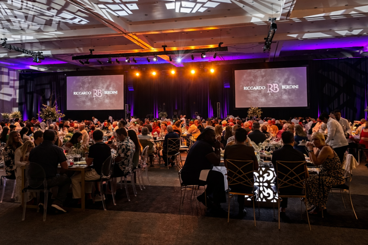 Riccardo Berdini performs a mentalism and magic stage show in a resort in Cancun, Mexico