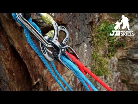 How to use a climbing belay device in guide mode including lowering, Black Diamond ATC / DMM Pivot (Copy)